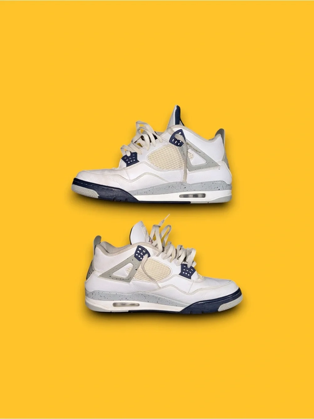 Nike Air Jordan 4 Retro Midnight Navy Size 15 White DH6927-140